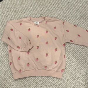 Zara girls pink Sweatshirt